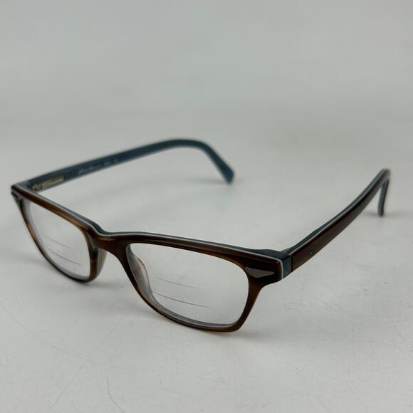 Eddie Bauer 8281 Eyeglasses Frame Mens Blonde Blue Plastic Full Rim 48-18-140mm - Picture 1 of 10
